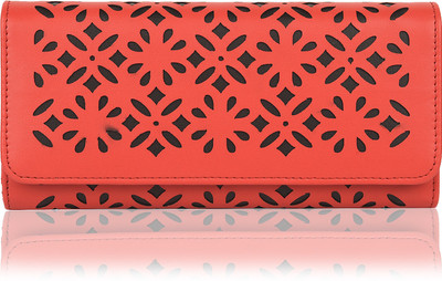 

Bellissa Women Casual Red Artificial Leather Wallet(12 Card Slots)