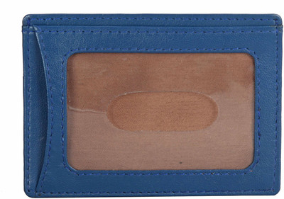 

ADAMIS Men Blue Genuine Leather Card Holder(3 Card Slots)