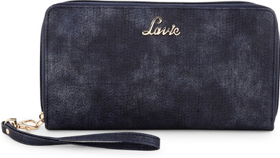 

Lavie Women Casual Blue Artificial Leather Wrist Wallet, Navy