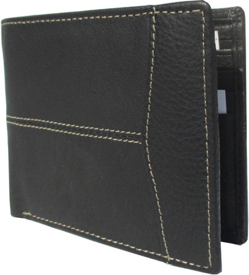 

Zubron Men Casual Black Genuine Leather Wallet(3 Card Slots), Blk006