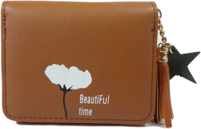 

SB Women Brown Artificial Leather Wallet(4 Card Slots)
