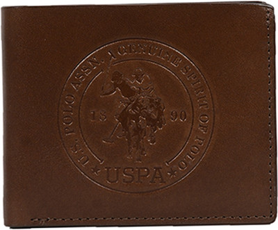 

U.S. Polo Assn Men Casual Brown Genuine Leather Wallet(8 Card Slots)