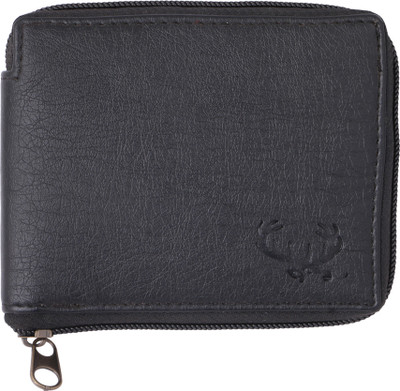 

Redrho Men Black Artificial Leather Wallet(3 Card Slots)