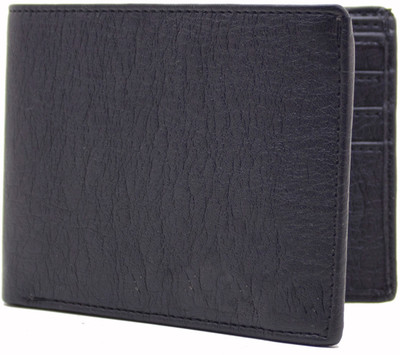 

MS Men Black Artificial Leather Wallet(10 Card Slots)