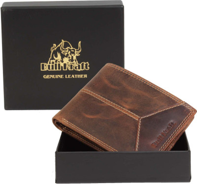 

Bull Kraft Men Brown Genuine Leather Wallet(8 Card Slots)