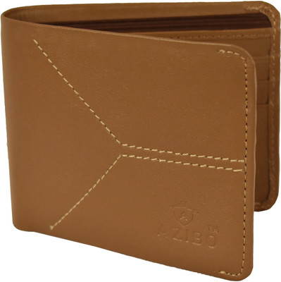 

Azibo Men Casual Khaki Genuine Leather Wallet(8 Card Slots)
