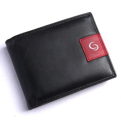 

GETOREE Men Casual Black Genuine Leather Wallet(6 Card Slots)