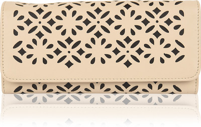 

Bellissa Women Casual Beige Artificial Leather Wallet(12 Card Slots), Cream