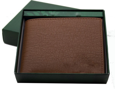 

MS Men Formal Brown Artificial Leather Wallet(10 Card Slots)