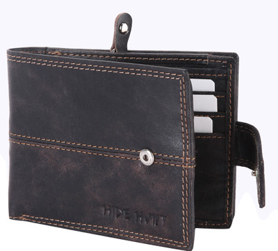 

Hide Hunt Men Casual Black Genuine Leather Wallet(4 Card Slots), Brown