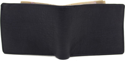 

MS Men Casual Black Artificial Leather Wallet(4 Card Slots)