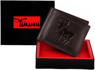 

Tamanna Men Casual Brown Genuine Leather Wallet(3 Card Slots)