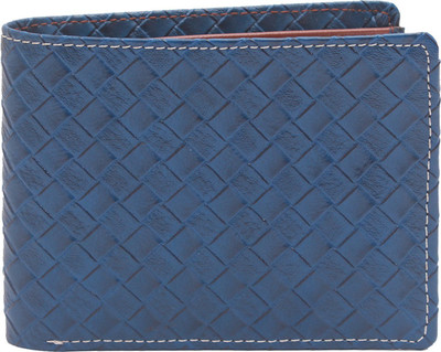 

Italiansheer Men Casual Blue Artificial Leather Wallet(6 Card Slots)