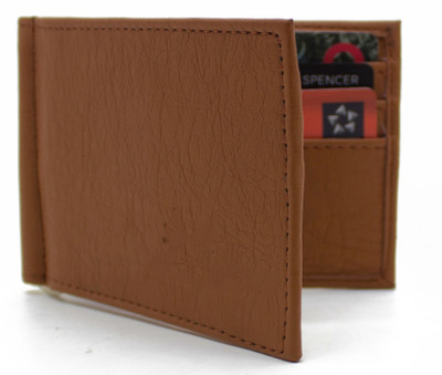 

MS Men Casual Brown Artificial Leather Money Clip(6 Card Slots)