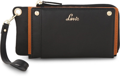 

Lavie Women Casual Black Artificial Leather Wallet(8 Card Slots)