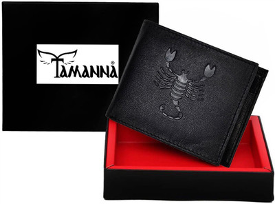 

Tamanna Men Casual Black Genuine Leather Wallet(1 Card Slot)