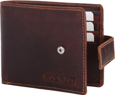 

Hide Hunt Men Casual Brown Genuine Leather Wallet(5 Card Slots)