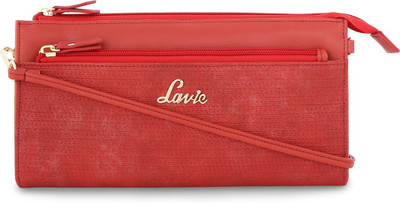 

Lavie Women Casual Red Artificial Leather Wallet(12 Card Slots)