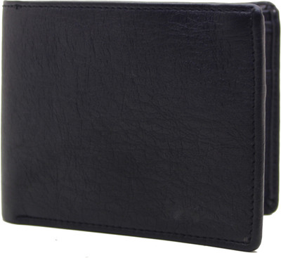 

MS Men Casual Black Artificial Leather Wallet(4 Card Slots)
