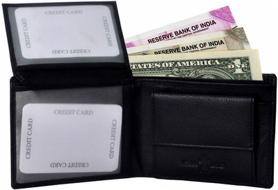 

Tamanna Men Casual Black Genuine Leather Wallet(1 Card Slot)