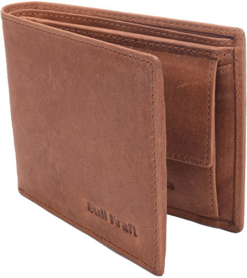 

Bull Kraft Men Tan Genuine Leather Wallet(6 Card Slots)