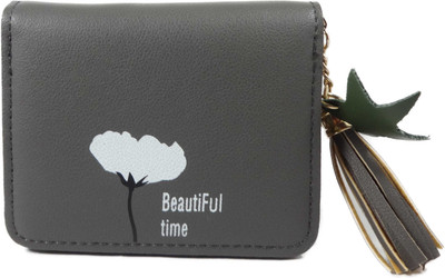 

SB Women Casual Grey Artificial Leather Wallet(4 Card Slots)