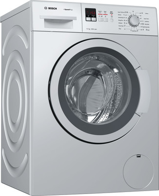 

Bosch 7 kg Fully Automatic Front Load Washing Machine with In-built Heater Silver(WAK24169IN), White