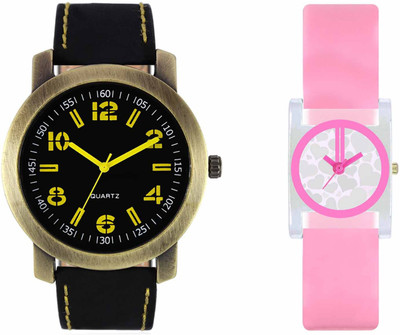 

VALENTIME VL33VT08 New Latest Stylish Designer Collection Leather Combo Couple Fancy Casual Best Offer Watch - For Men & Women