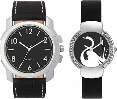 

VALENTIME VL35VT21 New Latest Stylish Designer Collection Leather Combo Couple Diamond Fancy Casual Best Offer Watch - For Men & Women