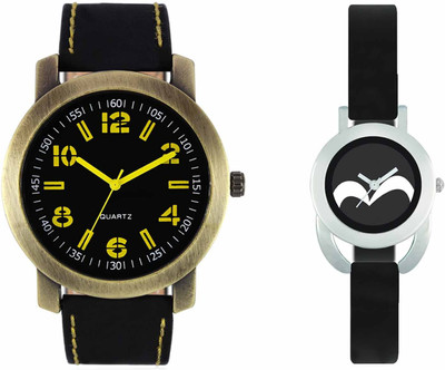 

VALENTIME VL33VT16 New Latest Stylish Designer Collection Leather Combo Couple Fancy Casual Best Offer Watch - For Men & Women