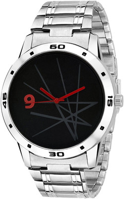 

SNAPCROWD AR317Black New Analogue stylish designer Leather Strap watches for boys and men Watch - For Men