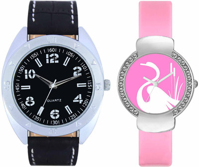 

VALENTIME VL31VT24 New Latest Stylish Designer Collection Leather Combo Diamond Couple Fancy Casual Best Offer Watch - For Men & Women