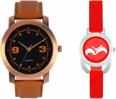 

VALENTIME VL21VT19 New Latest Stylish Designer Collection Leather Combo Couple Fancy Casual Best Offer Watch - For Men & Women