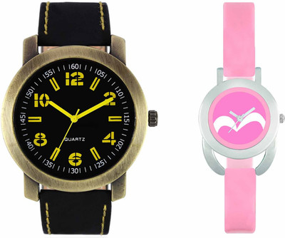 

VALENTIME VL33VT18 New Latest Stylish Designer Collection Leather Combo Couple Fancy Casual Best Offer Watch - For Men & Women