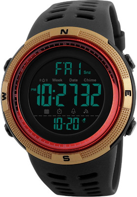

D LEONARDO Black Chronograph Digital Watch Watch - For Men