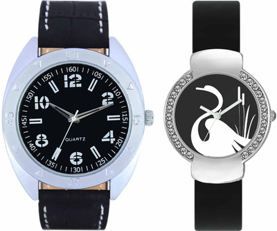 

VALENTIME VL31VT21 New Latest Stylish Designer Collection Leather Combo Couple Diamond Fancy Casual Best Offer Watch - For Men & Women