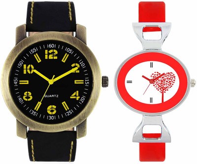

VALENTIME VL33VT31 New Latest Stylish Designer Collection Leather Combo Couple Fancy Casual Best Offer Watch - For Men & Women