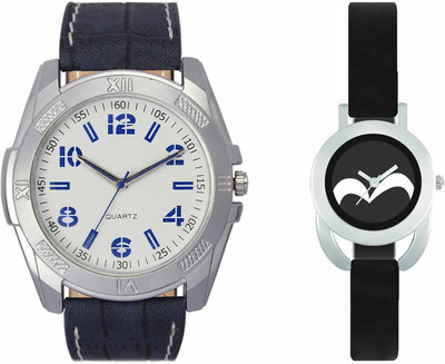 

VALENTIME VL24VT16 New Latest Stylish Designer Collection Leather Combo Couple Fancy Casual Best Offer Watch - For Men & Women