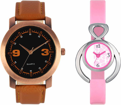 

VALENTIME VL21VT13 New Latest Stylish Designer Collection Leather Combo Couple Fancy Casual Best Offer Watch - For Men & Women
