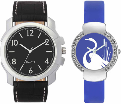 

VALENTIME VL35VT23 New Latest Stylish Designer Collection Leather Combo Couple Fancy Casual Diamond Best Offer Watch - For Men & Women