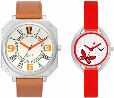 

VALENTIME VL45VT04 New Latest Stylish Designer Collection Leather Combo Couple Fancy Casual Best Offer Watch - For Men & Women