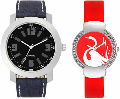 

VALENTIME VL30VT25 New Latest Stylish Designer Collection Leather Combo Couple Fancy Diamond Casual Best Offer Watch - For Men & Women