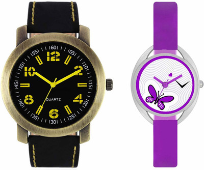

VALENTIME VL33VT02 New Latest Stylish Designer Collection Leather Combo Couple Fancy Casual Best Offer Watch - For Men & Women