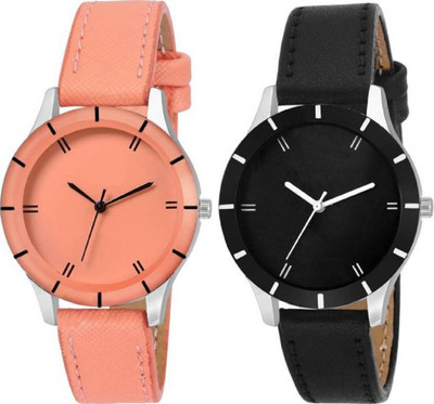 

hrv l New Combo Pack 2 Best Designer Multicolor Leather Belt Watch For Girls & Women ODCG-05 Watch Watch - For Girls