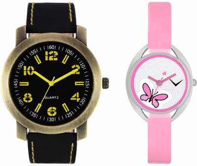 

VALENTIME VL33VT03 New Latest Stylish Designer Collection Leather Combo Couple Fancy Casual Best Offer Watch - For Men & Women
