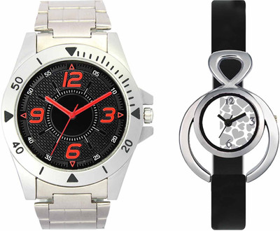 

VALENTIME VL02VT11 New Latest Stylish Designer Collection Leather Combo Couple Silver Metal bracelet Fancy Casual Best Offer Watch - For Men & Women