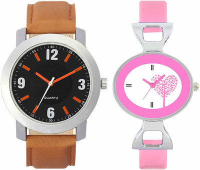 

VALENTIME VL28VT30 New Latest Stylish Designer Collection Leather Combo Couple Fancy Casual Best Offer Watch - For Men & Women