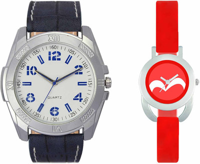 

VALENTIME VL24VT19 New Latest Stylish Designer Collection Leather Combo Couple Fancy Casual Best Offer Watch - For Men & Women