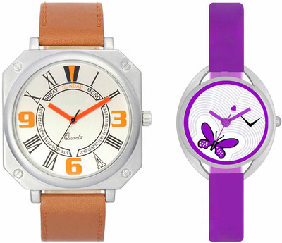 

VALENTIME VL45VT02 New Latest Stylish Designer Collection Leather Combo Couple Fancy Casual Best Offer Watch - For Men & Women