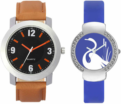 

VALENTIME VL28VT23 New Latest Stylish Designer Collection Leather Combo Couple Fancy Casual Diamond Best Offer Watch - For Men & Women